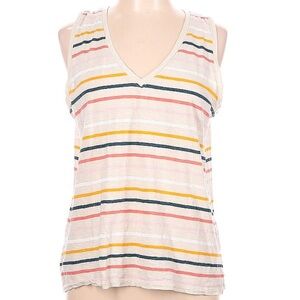 Ann Taylor Loft Sleeveless Striped Shirt